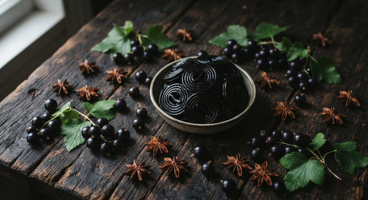 Blackcurrant, licorice and aniseed